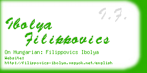 ibolya filippovics business card